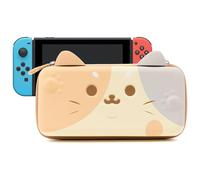 GeekShare Tricolor Cat Carry Case Compatible with Nintendo Switch/Switch OLED - Portable Hardshell Large Capacity Travel Carrying Case fit Switch Console and Accessories