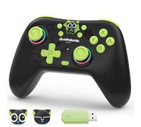 GeekShare Wireless PC Gaming Controller with Hall Joystick, 1000Hz Polling Rate, 6-Axis Gyro, RGB Light, Turbo, 1000mAh, Bluetooth Controller for PC,Switch,Android,iOS,Steam,Mobile - The HEI Series