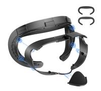 GEEKVR Facial Interface Face Pads Compatible with Meta/Oculus Quest 3 Accessories, Comfort PU and Ice Silk Cushion, Not Fit Quest 3S