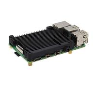 Geekworm Raspberry Pi 4 Heatsink, Efficient Passive Cooling Aluminum Heatsink for Pi 4 Model B & PoE/HAT Boards, Low-Profile Compatible with RPI 4 1GB/2GB/4GB/8GB (P165-B)