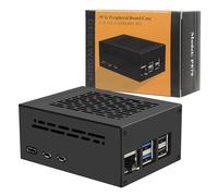 Geekworm Raspberry Pi 5 Case (P579) | Support PCIe M.2 NVMe SSD Shield Top X1001 / X1003 / X1004 / X1012/ X1015 / X1000 & Raspberry Pi 5 Active Cooler