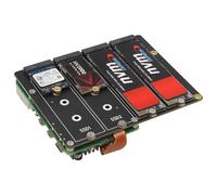 Geekworm X1011 5V PCIe to Quad M.2 Key-M NVMe SSD HAT Peripheral Board for Raspberry Pi 5 2GB/4GB/8GB/16GB