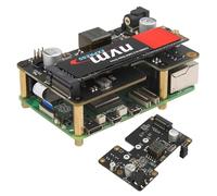 Geekworm X1012 NVMe + PoE Shield for Raspberry Pi 5, M.2 Key-M NVMe SSD Support 2230/2242/2260/2280, 802.3af/at PoE Power over Ethernet, 5V/5A Output, Compatible with Official Active Cooler