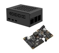 Geekworm X1012 PCIe to M.2 HAT NVMe SSD Shield Support PoE with Case for Raspberry Pi 5