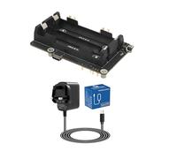 Geekworm X1200 5V UPS Shield with Power Supply for Raspberry Pi 5, with Max 5.1V 5A Output & Auto Power On & Safe Shutdown & Power Loss Detection Function