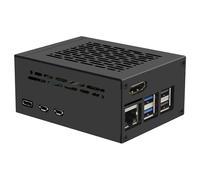 Geekworm X1300-C1 Metal Case for Raspberry Pi 5 and X1300 Hdmi-comptible to CSI-2 / X1001 / X1003 / X1004 PCIe to NVMe Shield/Official Active Cooler