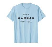 Geeky Dice | Vintage Board Game T-Shirt, Men, Baby Blue, Small