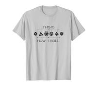 Geeky Dice | Vintage Board Game T-Shirt, Men, Silver Grey, 3X-Large