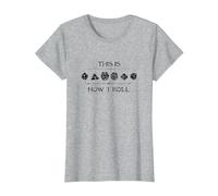 Geeky Dice | Vintage Board Game T-Shirt, Women, Heather Grey, X-Small
