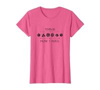 Geeky Dice | Vintage Board Game T-Shirt, Women, Pink Heather, Small