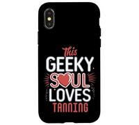 Geeky Soul Loves Tanning Sun Lover Beach Vacation Fun Case for iPhone X/XS