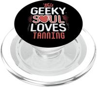 Geeky Soul Loves Tanning Sun Lover Beach Vacation Fun PopSockets PopGrip for MagSafe