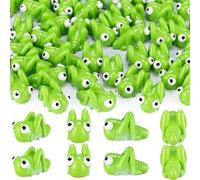 Geelin 100 Pcs Mini Resin Grasshopper Bulk, Miniature Resin Figurines Realistic Grasshopper Tiny Figurines Ornament Lifelike Forest Tool for Early Education Teaching Aids, Party Shooting Props Favor