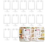 Geelin 12 Pcs 4 x 6 Inch Mini Anchor Chart Holder Desktop Anchor Chart Storage Double Sided Card Display for Holding Alphabet Number Vocabulary Card Organization Reading Spelling Phonics Games