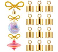 Geelin 12 Set Christmas Tree Ornament Wood Turning Kit DIY Christmas Woodturned Ornament Making Kit Woodturning Hanging Decoration for Xmas Tree