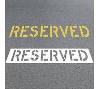 Geelin 12" x 72.8" Reserved Stencil PE Painting Letter Stencil Large Reusable Curb & Pavement Marking Template for Traffic Curb Marking Pavement Sign