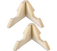 Geelin 2 Pcs Balance Board Stand 10 x 7.5 x 4 Inch Balance Board Storage Rack Wooden Slackline Trainer Bracket for Indoor Adult Gym Fitness Center Yoga Pilates