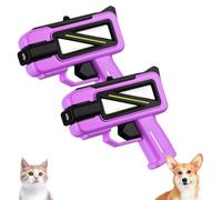 Geelin 2 Pcs Squirt Spray for Cats Dogs Cute Purple Training Squirt for Cats Deterrent Water Spray Pistols for Dogs Pets Training