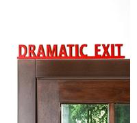 Geelin Dramatic Exit Door Topper Door Frame Signs Minimalist Home Wooden Frame Decoration Party Table Decor Props Gift for Wall Window DIY Craft Halloween