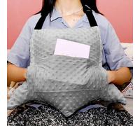 Geelin Hysterectomy Recovery Pillow with 2 Pocket for Abdominal Surgery, Hysterectomy Recovery Must Haves Essentials Abdominal Pillow Post Surgery Gifts for Women(Gray)