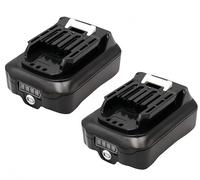 Geelink 2Pack 10.8V BL1021B Battery Replacement for Makita 12V power tools | Compatible with Makita 12V CXT BL1016 BL1015 BL1041B DF031D DF0331D TD110D