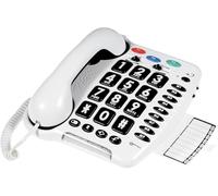 CL100 Big Button Corded Telephone with Loud Receiving Volume and Onetouch Memories for Seniors Hearing Aid Compatible Low to Medium Hearing Loss