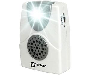 Geemarc CL11 - Telephone Ringer Amplifier with Bright Flashing Light - Works with Landline Phones - Wall Mountable - Ideal for Noisy Environments and Hearing Impaired People, White