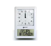 Geemarc Dementia Clock - The Easy-to-read & Self-setting Viso - Ideal for Seniors and People Living with Alzheimer's - Battery Operated - No Backlight - UK Version (Viso 50)