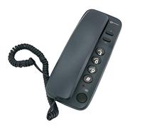 Geemarc Marbella - Gondola Style Corded Telephone with Large Buttons, Mute Function and Visual Ring Indicator - Wall Mountable - UK Version - Metallic Blue