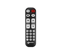 Geemarc TV10 - Easy-to-use Universal Remote Control with 19 Programmable Buttons for Seniors - Requires Original Remote for Pairing - Works with Infrared