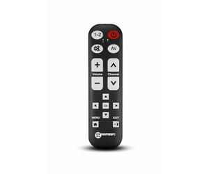 Geemarc TV15 - Easy-To-Use Universal Remote Control With 14 Programmable Buttons For The Elderly - Requires Original Remote For Pairing - Works With Infrared
