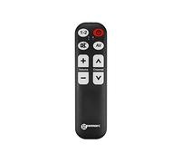 Geemarc TV5 - Easy-to-use Universal Remote Control with 7 Programmable Buttons for the Elderly - Requires Original Remote for Pairing - Works with Infrared