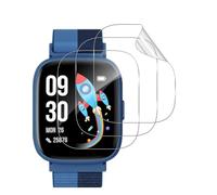GEEMEE 3 Pieces for BIGGERFIVE Smartwatch Kinder 1.8 Inch BW02 Protective Film, Non-Tempered Glass TPU Flexible Full Coverage Waterproof and Wearable Screen Protector