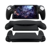 GEEMEE Case for Sony PS5 Playstation Portal, Slim Soft Silicone Protective Case, Protection Against Scratches, Dust and Scratch-Resistant, Half Pack Case Mobile Phone Case (Black)