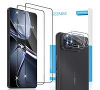 GEEMEE For ASUS ZenFone 12 Ultra for Tempered Glass, Pack of 2 Screen Protectors with 2 Camera Protection, 9H Hardness HD Clear Anti-Scratch Protective Glass Full Cover Screen Protector