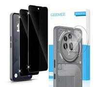 GEEMEE For Nothing Phone 3A Pro Tempered Glass Privacy Screen + Camera Protection, 9H Privacy Anti Spy Privacy Screen Protector with Camera Glass Screen Protector Tempered Bubble-Free Screen Protector