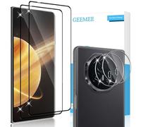GEEMEE Tempered Glass for Honor Magic V3, 2+2 Pieces 3D Tempered Glass Film and Camera Tempered Glass, 9H Screen Protector, Anti Scratch HD Protective Screen Protector