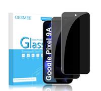 GEEMEE Tempered Glass Screen Protector for Google Pixel 9A/10A, Pack of 2, 9H Hardness, Bubble-Free, Anti-Spy Privacy Film, Tempered Glass Screen Protector