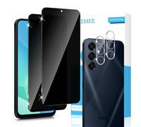 GEEMEE Tempered Glass Screen Protector for Samsung Galaxy A16 + Camera Protection, 9H Privacy Anti Spy Privacy Screen Protector with Camera Glass Screen Protector Tempered Bubble-Free Screen Protector