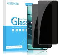 GEEMEE Tempered Glass Screen Protector for Xiaomi Redmi Note 14 5G/4G Pack of 2 9H Hardness Bubble-Free Anti-Spy Privacy Tempered Glass Screen Protector