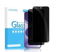 GEEMEE Tempered Glass Screen Protector for Xiaomi Redmi Note 15 Pro 5G, Pack of 2, 9H Hardness, Bubble-Free, Anti-Spy Privacy Film, Privacy Tempered Glass Screen Protector