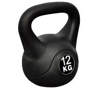 GeenYuu 12kg Cement Kettlebell with Plastic Coating Compact Non-Slip for Home Strength Training, Fitness Workout and Muscle Building in the Home Gym, Suitable for Beginners and Weight Lifting
