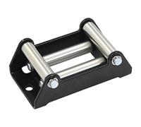 GeenYuu 4-Way Steel Roller Cable Window, 1500-3000 lbs Traction, Galvanised Wheels, 129 x 82 x 47.5 mm, Robust Rope Window for Crane, Pulley, Workshop and Construction Site