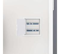 GeenYuu Access Panels, 2 Pieces, White, 20 x 20 cm, ABS Plastic with Hinge, Inspection Flap for Wall and Ceiling, Inspection Door for Drywall, Moisture-Resistant, Lightweight and Impact Resistant