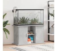 GeenYuu Aquarium Stand Concrete Grey Wood Material 101 x 41 x 58 cm with Storage and Storage Space, Sturdy Furniture Frame for Fish Tanks, Terrarium, Accessories