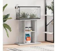 GeenYuu Aquarium Stand Concrete Grey Wood Material 60 x 30 x 60 cm Sturdy Base Cabinet with Storage, Shelf, Furniture Frame and Holder for Fish Tanks, Terrarium, Accessories, Space Saving