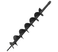 GeenYuu Auger Drill Steel 100mm Diameter, 20mm Connection Shank, 1.5kg Weight, Compatible with Earth Auger, Ideal for Assembly, Tree Planting, Road Construction, Fence Post Insert