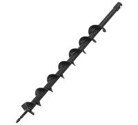 GeenYuu Auger Drill Steel 60 mm Diameter 800 mm Length with 20 mm Connection Shank, Compatible with Drill and Cordless Screwdriver, Ideal for Assembly, Fence Posts, Tree Planting and Renovation