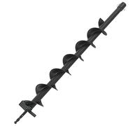 GeenYuu Auger Drill Steel 80mm, 20mm Connection Shank, 1.3kg Weight, Compatible with Earth Auger, Versatile for Tree Planting and Fence Post Insert
