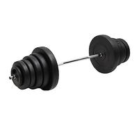 GeenYuu Barbell with Weights 90kg Adjustable Chrome Plated Steel Plastic Coated Dumbbell Set Includes 5kg to 15kg Discs Ideal for Strength Training